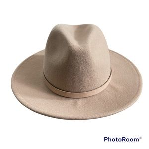 Free people dusty pink wool hat